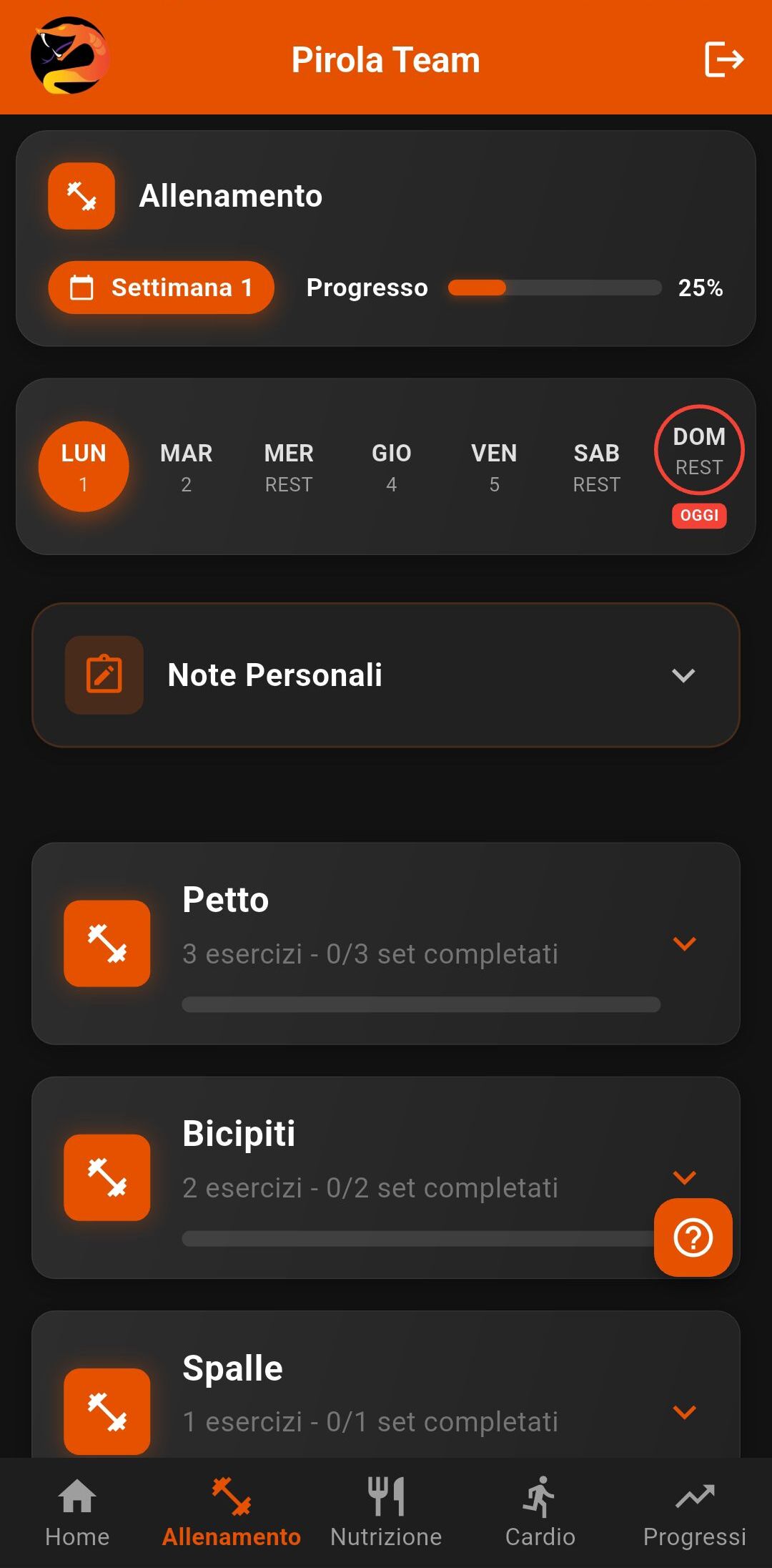 Pirola Team App